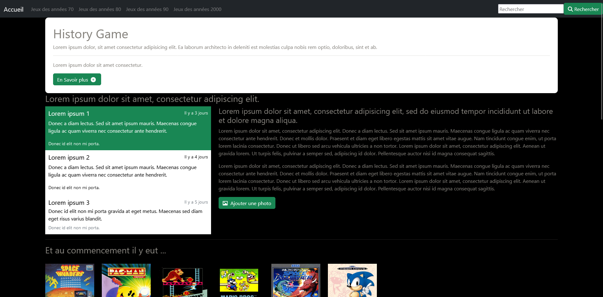 L'histoire du jeu-vidéos